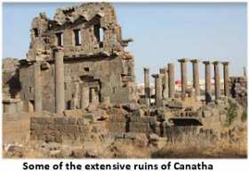 Some of the ruins of Canatha
